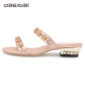 Fashion model happy feet sandals for girls latest ladies slippers shoes and sandals